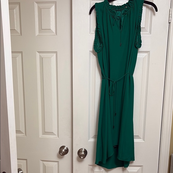 Elie Tahari Green Asymmetrical Wrap Sundress - Picture 1 of 7
